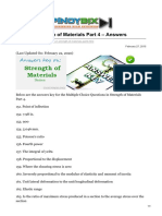 MCQ in Strength of Materials Part 4 Answers PDF