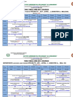 Timetable for Business and Finance Students