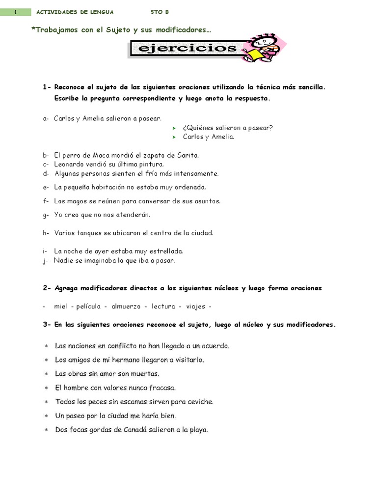 Actividades de Lengua para 5to B | PDF | Novela negra, policíaca y ...