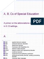 ABCs of Special Education