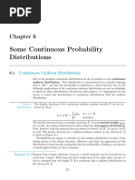 Some Continuous Probability Distributions