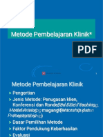 Metode Pembelajaran Klinik