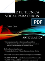 Taller de Tecnica Vocal para Coros 4