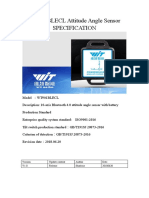 WT901BLECL Attitude Angle Sensor Specification: Update Content Author Date V1.0 Release Sharlene 20180620