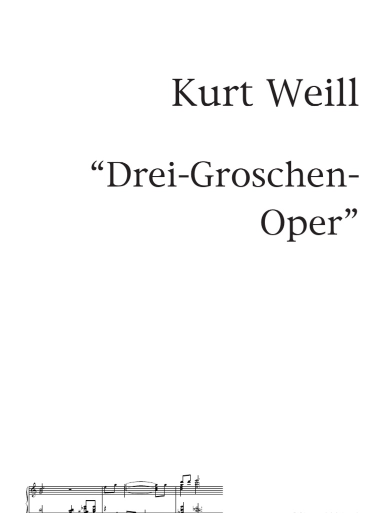 Drei Groschen Oper | PDF