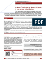 Evaluation of Uterine Artery Embolization On Myoma Shrinkage - Results From A Large Cohort Analysis