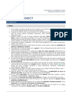 Cerinte Minimale Proiect - Informatica (2018 - 2019) PDF