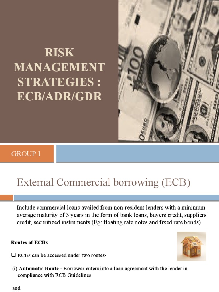 ECB, ADR, GDR: Risk Management Insights | PDF | World Economy ...