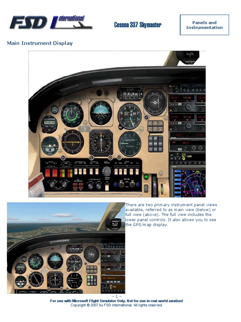 Panels and Instrumentation | PDF | Cockpit | Instrumentation