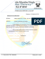 09 _ Oficio Nº 011 _ Solicito Certificados de estudios