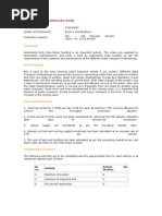 Automobile Body Building (Bus Body) : Sl. No. Activity Period (In Weeks)