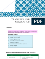 Module 3 Lecture 17and 18 TRANSFER AND SEPARATION