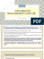 Turnaround Management, CSR,