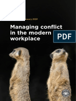 Managing Conflict in The Modern Workplace: REPORT - January 2020