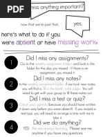 Missing Assignments Notification | PDF