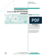 Recommendations For Constructing and Calculating Conveyors: Plastic Modular Belting