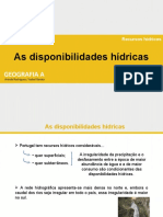 As Disponibilidades Hídricas