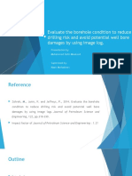 Evaluate borehole condition using image logs