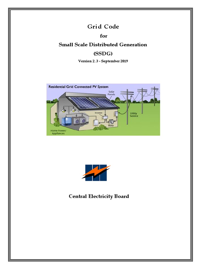 SSDG Grid Code Overview and Requirements | PDF | Photovoltaic System ...