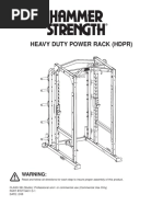 Heavy Duty Power Rack (HDPR) : Warning