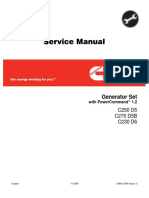 CUMMINS ONAN C250 D5, C275 D5B, C230 D6 GENERATOR SET WITH POWERCOMMAND 1.2 Service Repair Manual