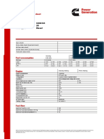 Model: Frequency: Fuel Type: C250 D5 50 Diesel: Generator Set Data Sheet