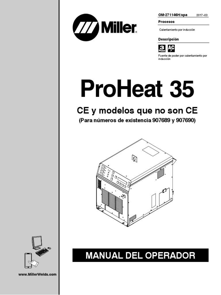 Manual Proheat 35 PDF PDF Máquina elevadora Soldadura