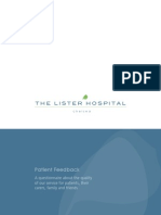 The Lister Hospital: Patient Feedback