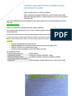 Corrección Writing ADVANTAGES AND DISADVANTAGES OF FOLLOWING RULES AND REGULATIONS IN PUBLIC PLACES