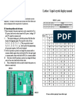 Lattice Liquid Crystal Display Manual: Code Table