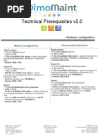 Technical Prerequisites DIMO Maint v5