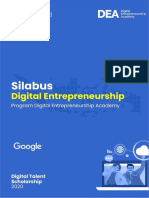 Silabus DEA DTS 2020 - Google Digital Entrepreneurship PDF