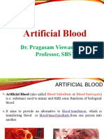 Artificial Blood: Dr. Pragasam Viswanathan, Professor, SBST