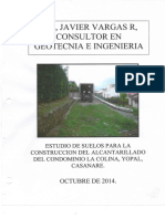 Estudio de Suelo para La Construccion Del Alcantarillado - La Colina, Yopal PDF