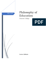 Philosophy of Education Fall 2020