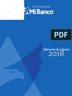 MiBanco Memoria de Labores 2016 PDF