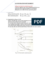 Ch.3 Foundation Settlement: 3.4.8 Time Dependent Loading (Correction For Construction Period)