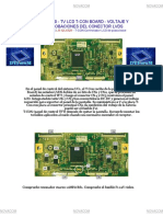 TV LCD T-Con Board - Voltaje y Comprobaciones Del Conector LVDS