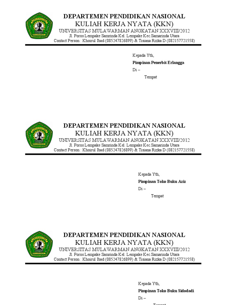 Amplop Ber-Kop KKN | PDF | Ilmu Sosial