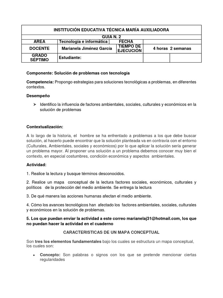 Grado Septimo Guia N. 2 Tecnologia e Informatico | PDF