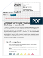 Utilisation Echafaudage Obligatoire Fixe r408