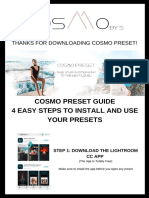 Cosmo Preset Guide 4 Easy Steps To Install and Use Your Presets