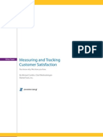 Measuring and Tracking Customer Satisfaction