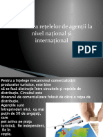 Activitatea Rețelelor de Agenții La Nivel Național Și