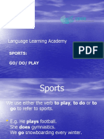 Language Learning Academy: Sports: Go/ Do/ Play