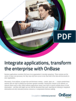 Onbase Product Article Integrate Onbase Transform Business PDF