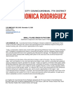 2020.11.12 - Press Release - Small Plane Crash in Pacoima