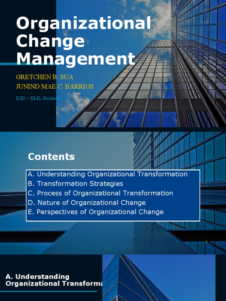 Organizational Change Management Guide | PDF | Organizational Behavior ...