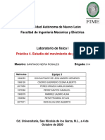 Práctica 4. Estudio Del Movimiento de Proyectiles - Equipo 3 PDF