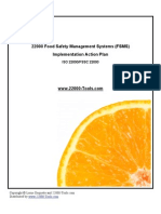 Food Safety Management Systems (FSMS) Implementation Action Plan